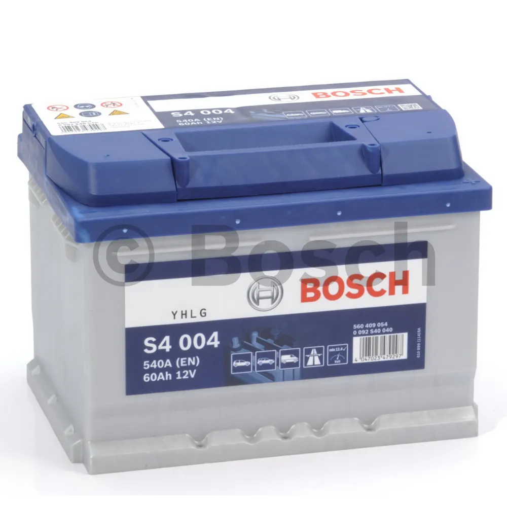 Аккумулятор BOSCH Siler 60 Ач обратная R+ 242x175x175 EN540 А