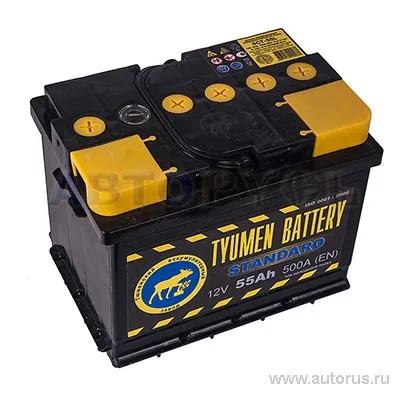 Аккумулятор TYUMEN BATTERY STANDARD 55 Ач прямая L+ 242x175x190 EN500 А