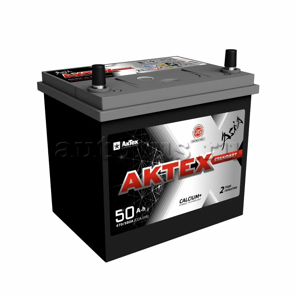 Аккумулятор АКТЕХ ASIA 50 Ач обратная R+ 238x129x225 EN470 А