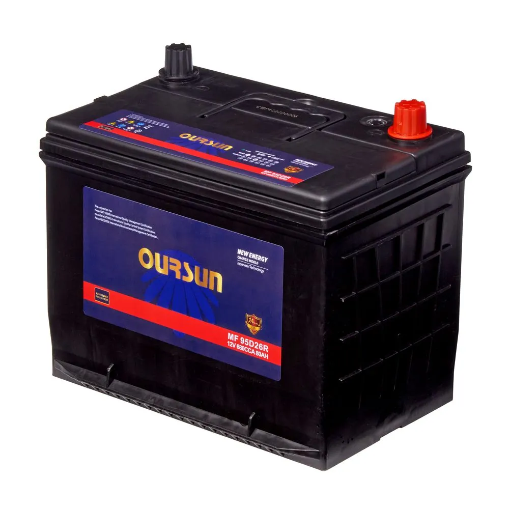 Аккумулятор OURSUN JIS MF 80 Ач L+ (1) 222x259x172 EN680 А