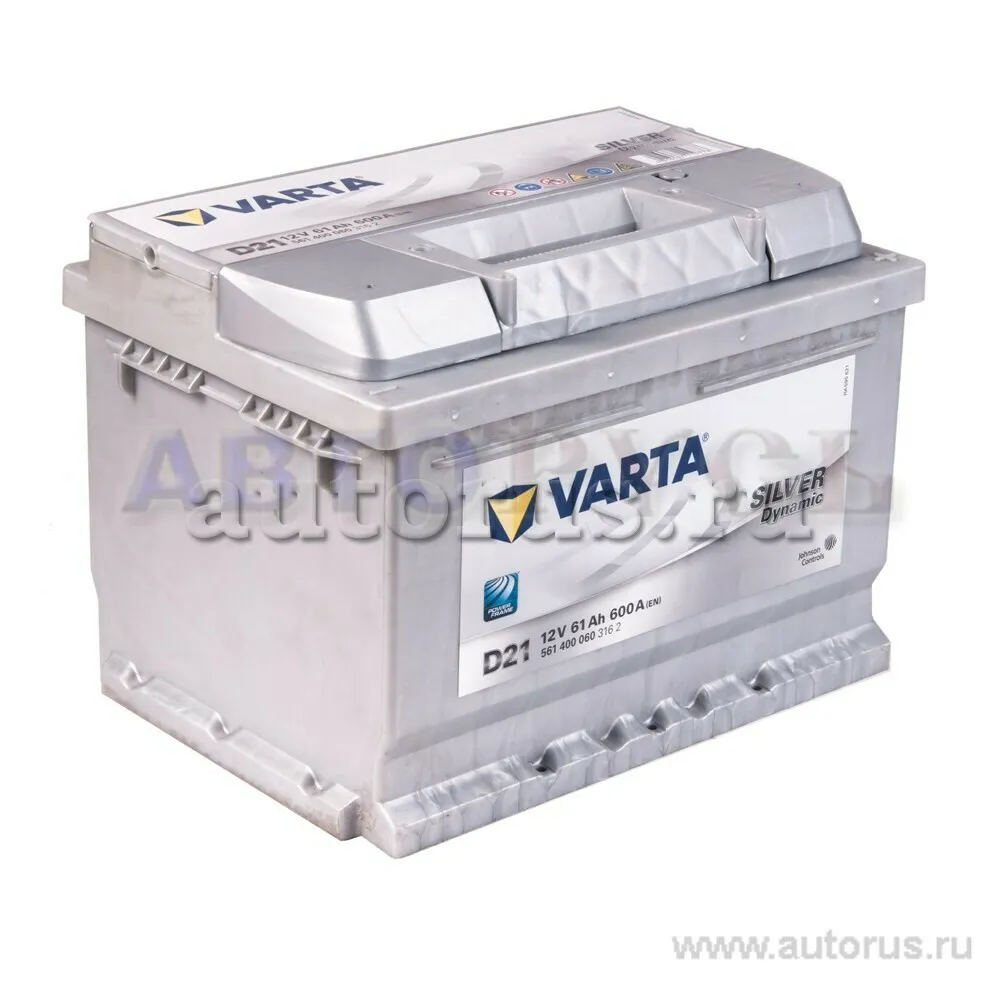 Аккумулятор ARTA Siler Dynamic 61 Ач обратная R+ D21 242x175x175 EN600 А