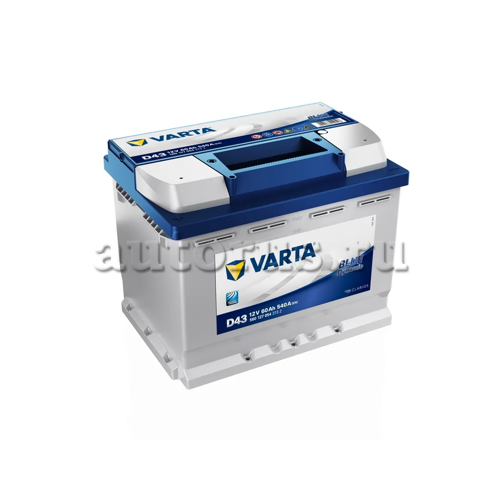 Аккумулятор VARTA Blue Dynamic 60 Ач Прямая L+ 242x175x190 EN540 А