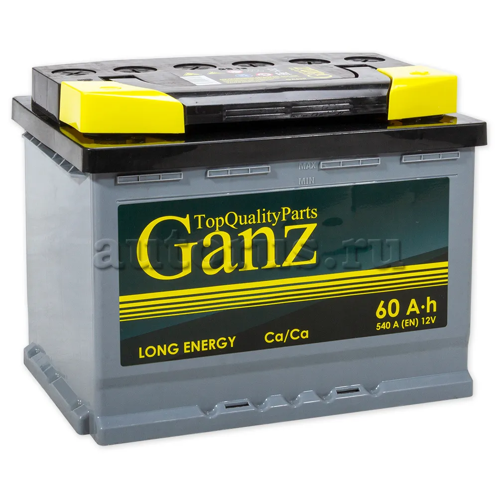 Аккумулятор GANZ 60 Ач обратная R+ 242x175x190 EN540 А