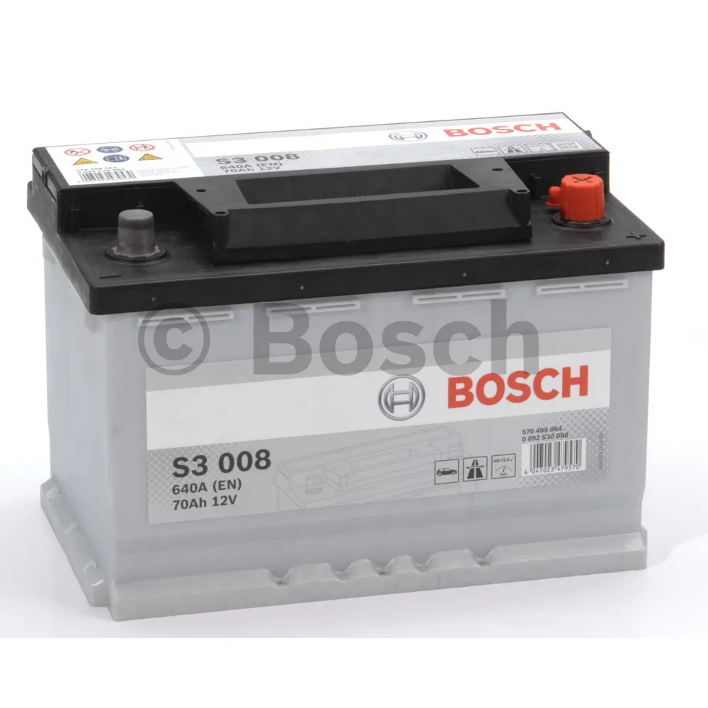 Аккумулятор BOSCH Siler 70 Ач обратная R+ 278x175x190 EN640 А