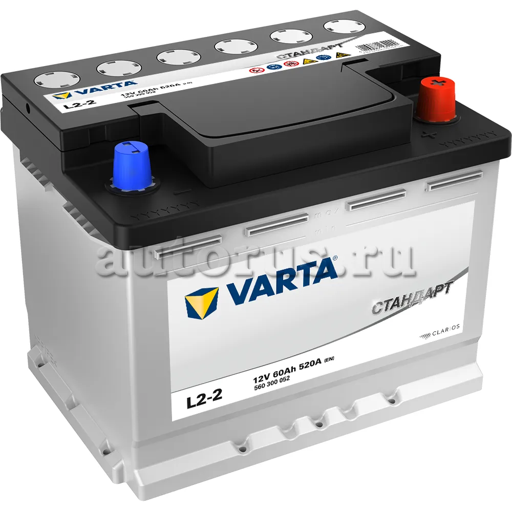 Аккумулятор VARTA СТАНДАРТ 60 Ач Обратная 242x175x190 EN520 А