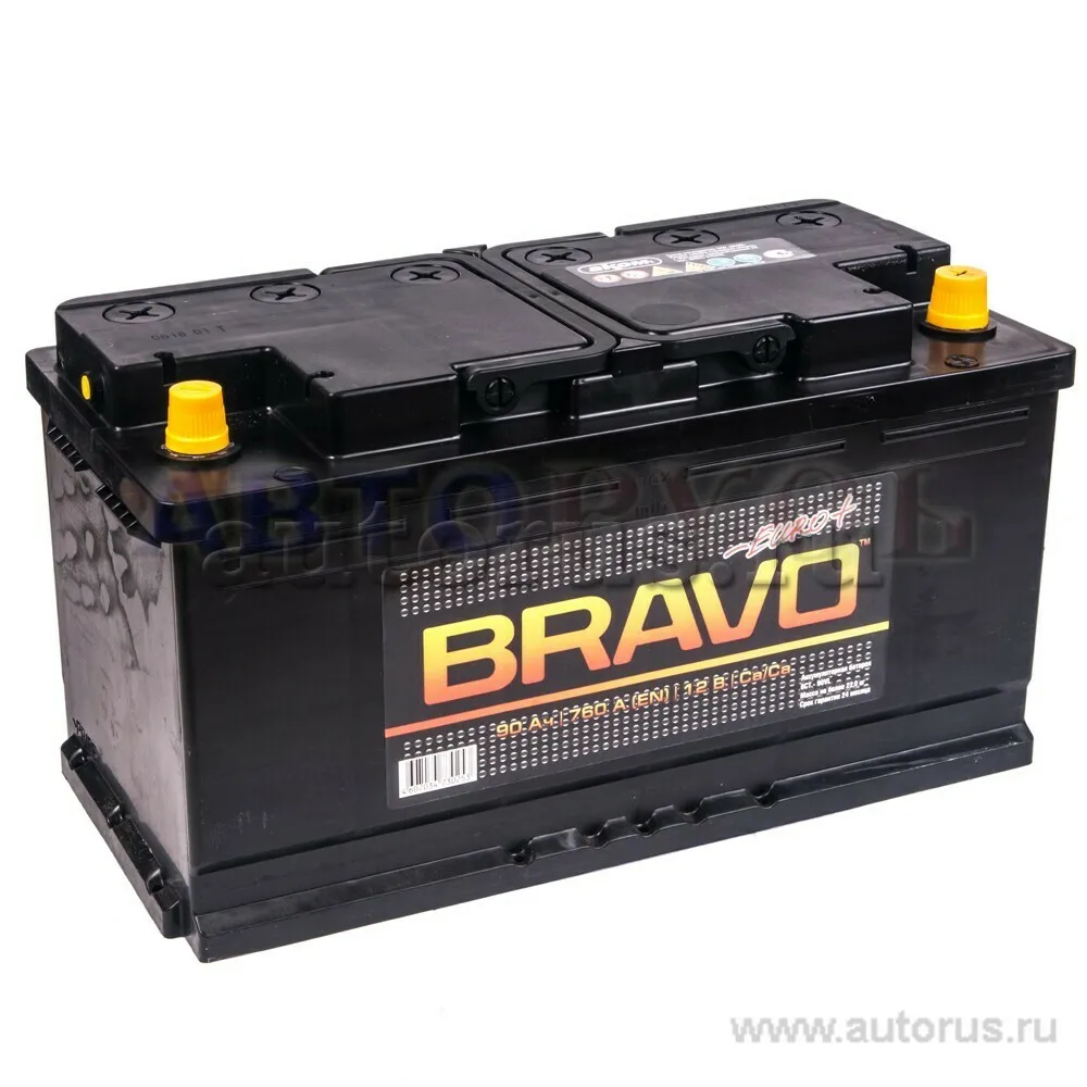 Аккумулятор АКОМ BRAO 90 Ач обратная R+ 353x175x190 EN760 А