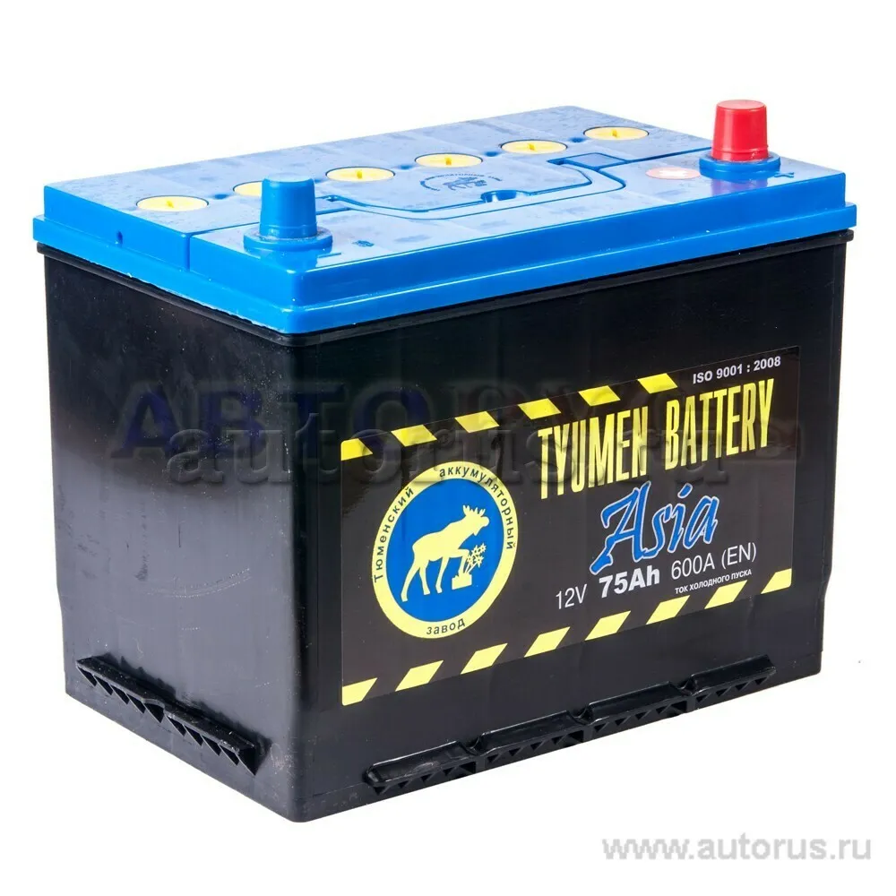 Аккумулятор TYUMEN BATTERY ASIA 75 Ач обратная R+ 266x173x223 EN560 А