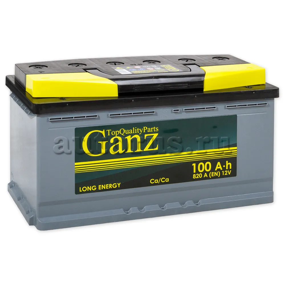 Аккумулятор GANZ 100 Ач обратная R+ 353x175x190 EN820 А