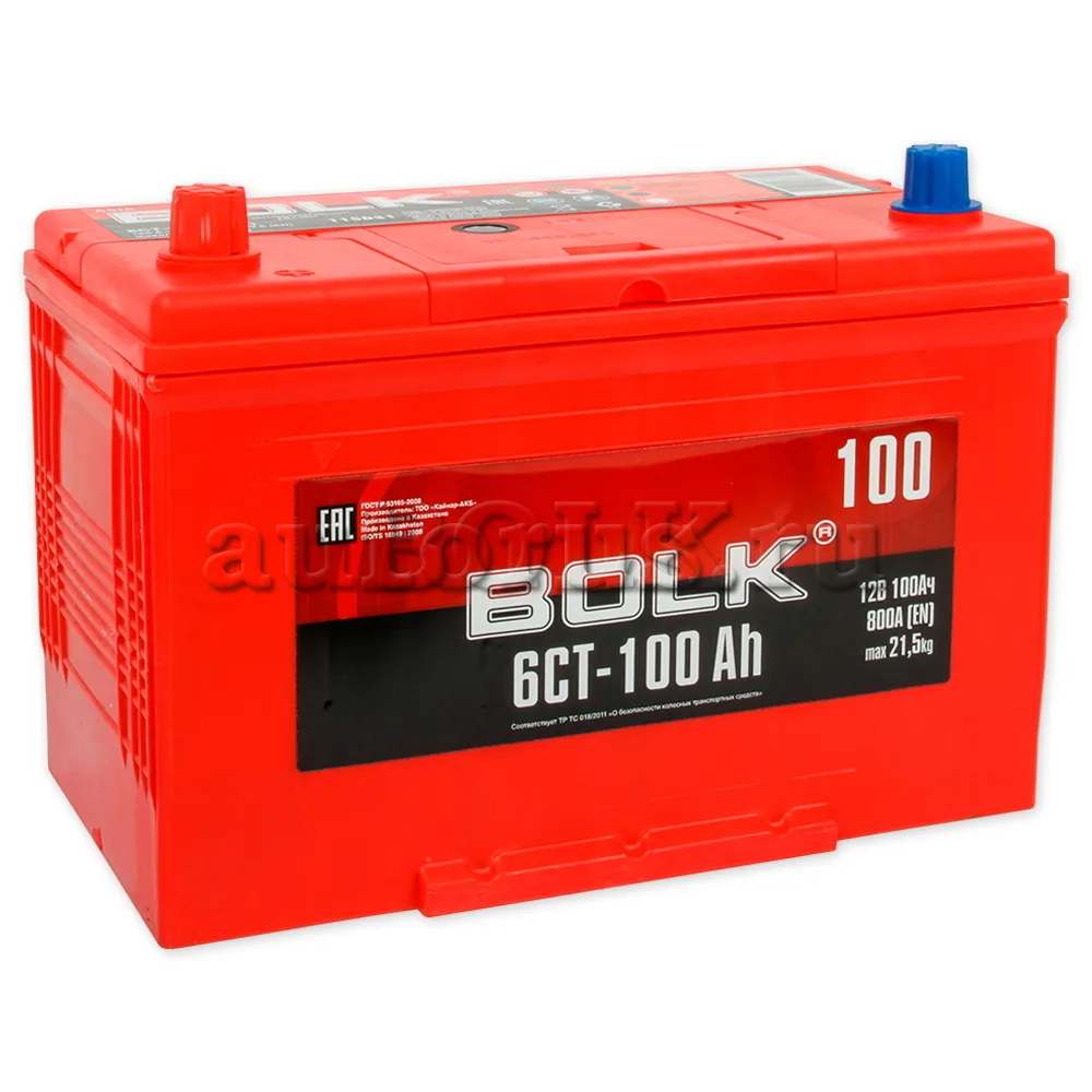 Аккумулятор BOLK ASIA 100 Ач прямой L+ 304x173x220 D31 EN 800 А