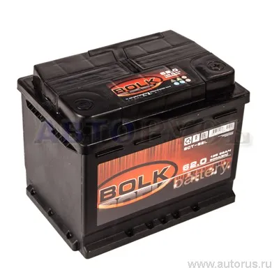 Аккумулятор BOLK BLACK 62 Ач обратный R+ 242x175x190 L2 EN 500 А