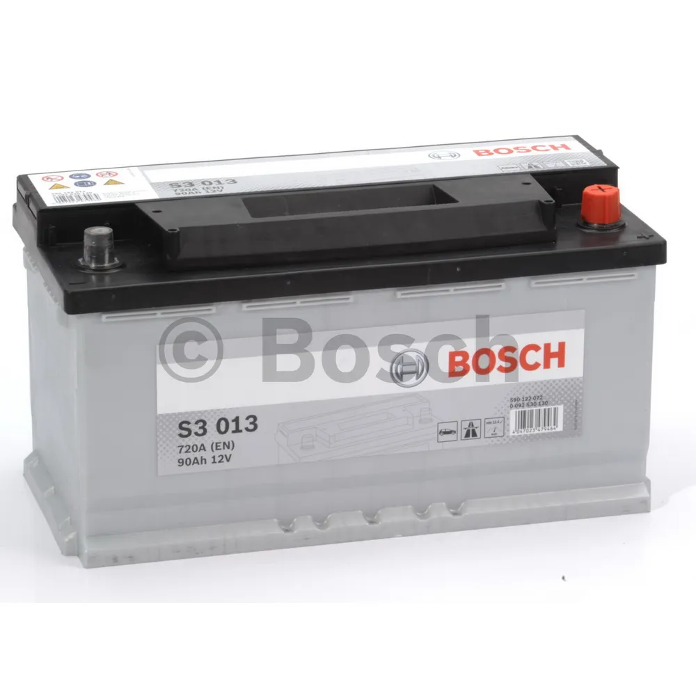 Аккумулятор BOSCH Siler 90 Ач обратная R+ 353x175x190 EN720 А