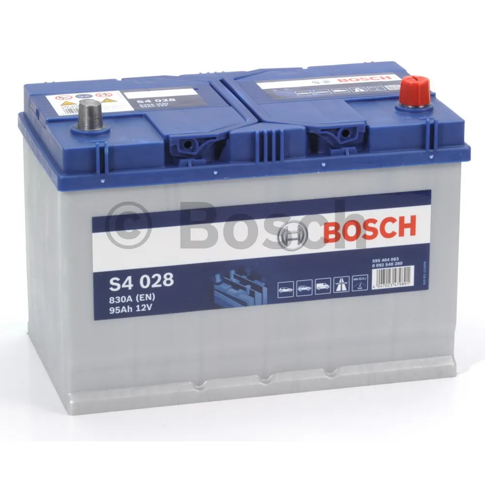 Аккумулятор BOSCH Siler JIS 95 Ач обратная R+ 306x173x225 EN830 А