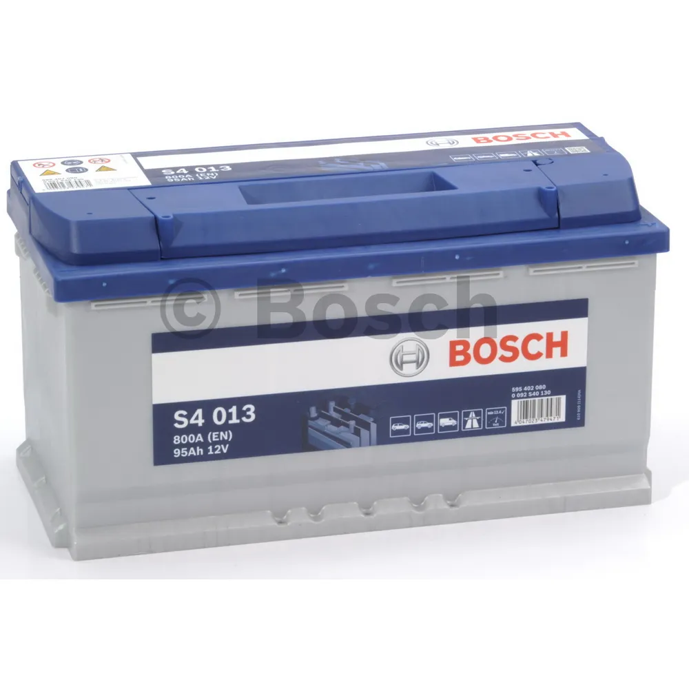 Аккумулятор BOSCH Siler 95 Ач обратная R+ 353x175x190 EN800 А