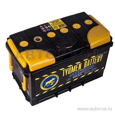 Аккумулятор TYUMEN BATTERY STANDARD 66 Ач прямая L+ 306x175x175 EN580 А