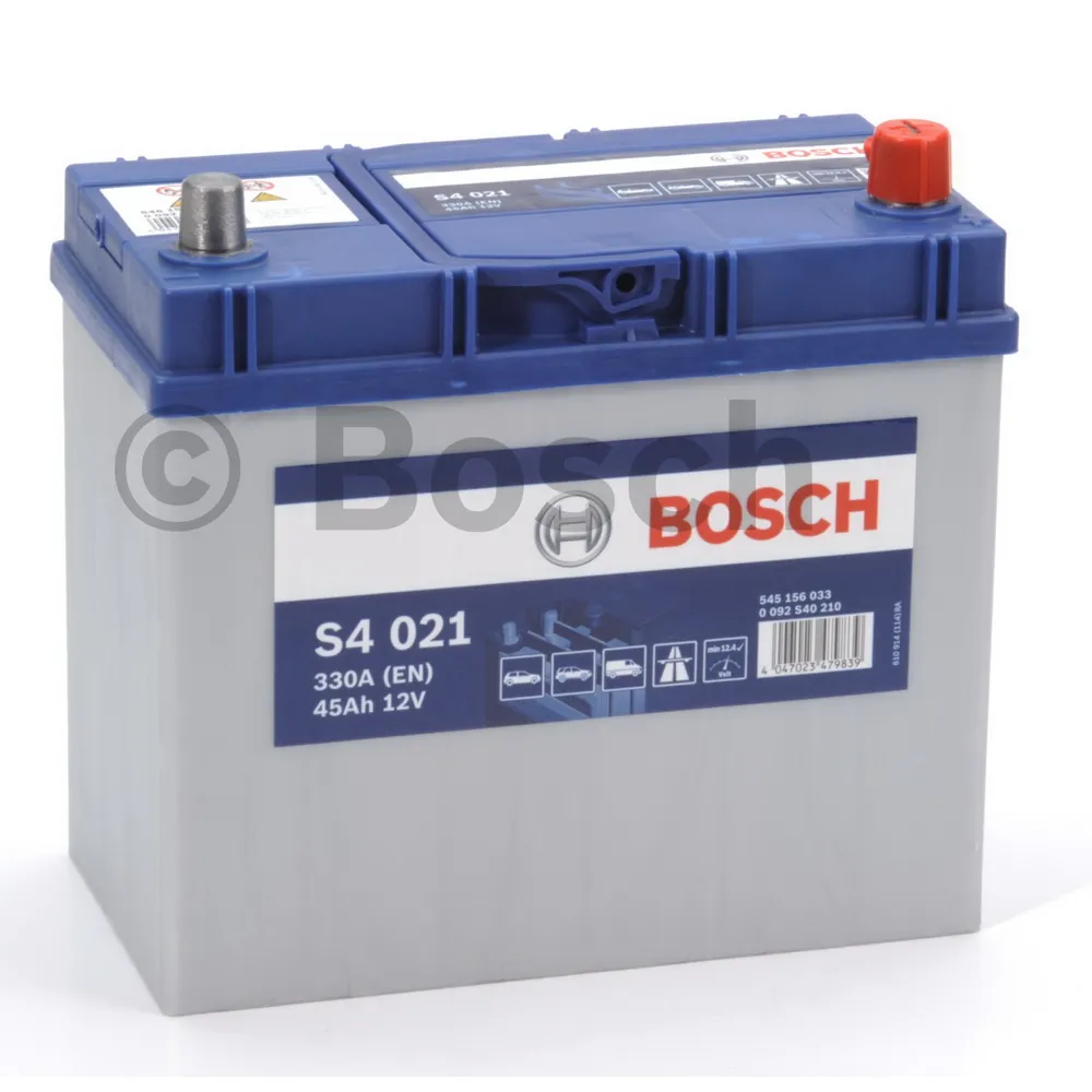 Аккумулятор BOSCH Siler JIS 45 Ач обратная R+ 238x129x227 EN330 А