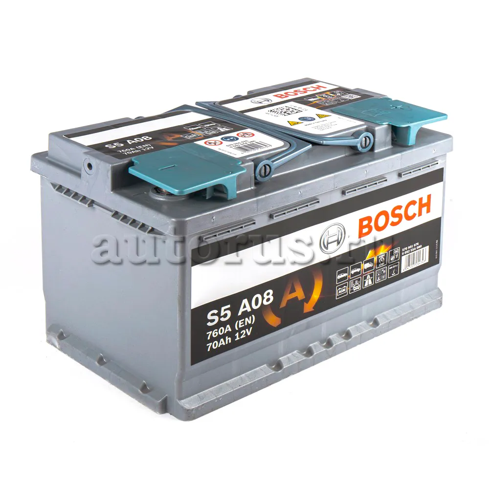 Аккумулятор BOSCH Start-stop AGM 70 Ач обратная R+ 278x175x190 EN760 А