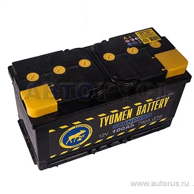 Аккумулятор TYUMEN BATTERY STANDARD 100 Ач прямая L+ 353x175x190 EN790 А