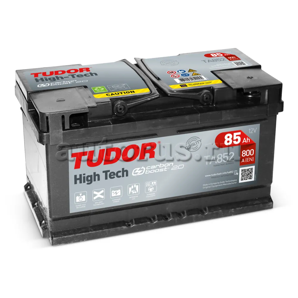 Аккумулятор TUDOR High-Tech 85 Ач обратная R+ 315x175x175 EN800 А