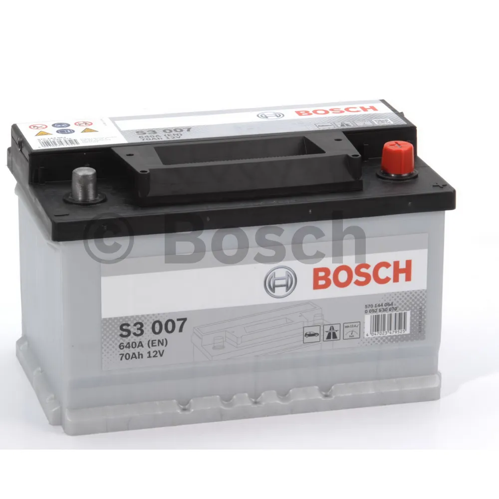 Аккумулятор BOSCH Siler 70 Ач обратная R+ 278x175x175 EN640 А