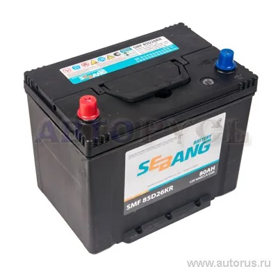 Аккумулятор SEBANG SMF 80 Ач прямая L+ EN 670A, 260x175x225 SMF 85D26KR SMF 85D26KR