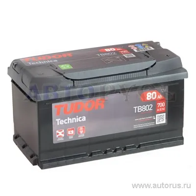 Аккумулятор TUDOR Technica 80 Ач обратная R+ 315x175x175 EN700 А