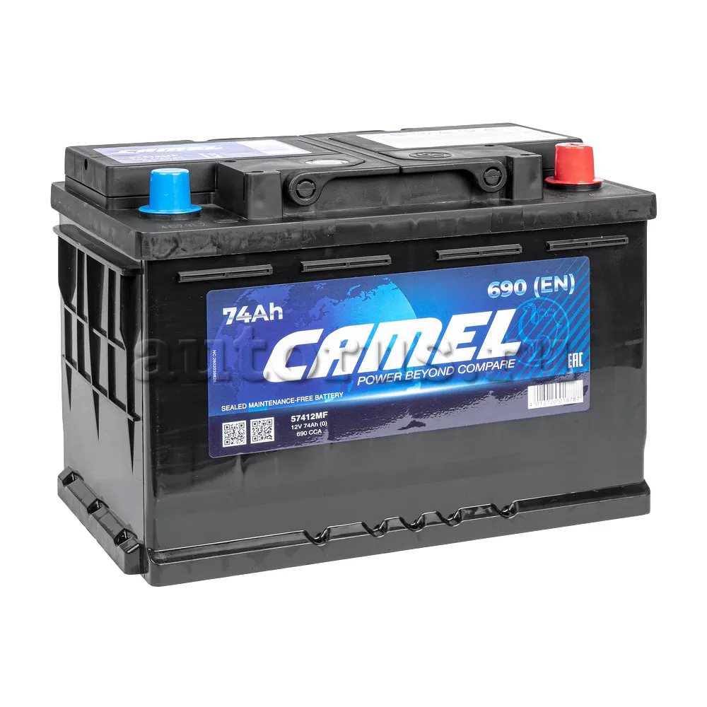 Аккумулятор CAMEL 74 Ач Обратная R+ 278x175x190 EN690 A