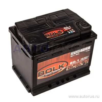 Аккумулятор BOLK BLACK 60 Ач прямой L+ 242x175x190 L2 EN 480 А