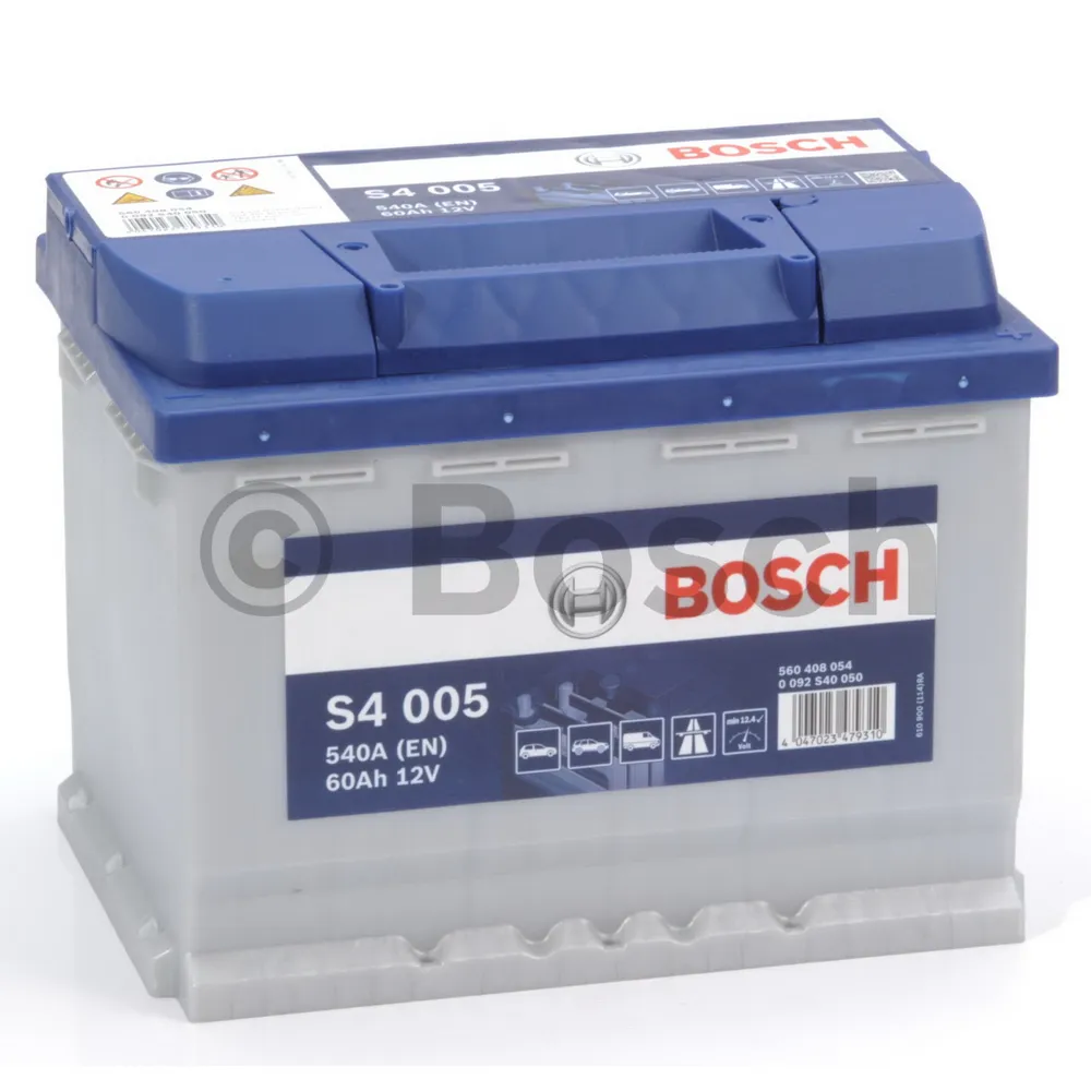 Аккумулятор BOSCH Siler 60 Ач обратная R+ 242x175x190 EN540 А