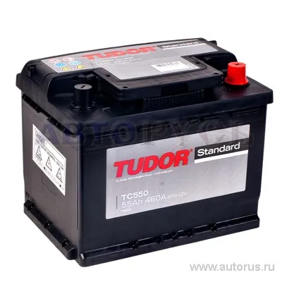 Аккумулятор TUDOR Standart 55 Ач обратная R+ 242x175x190 EN460 А