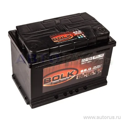 Аккумулятор BOLK BLACK 66 Ач обратный R+ 276x175x190 L3 EN 530 А