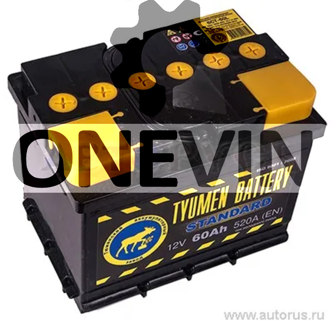 Аккумулятор TYUMEN BATTERY STANDARD 60 Ач прямая L+ 242x175x190 EN550 А