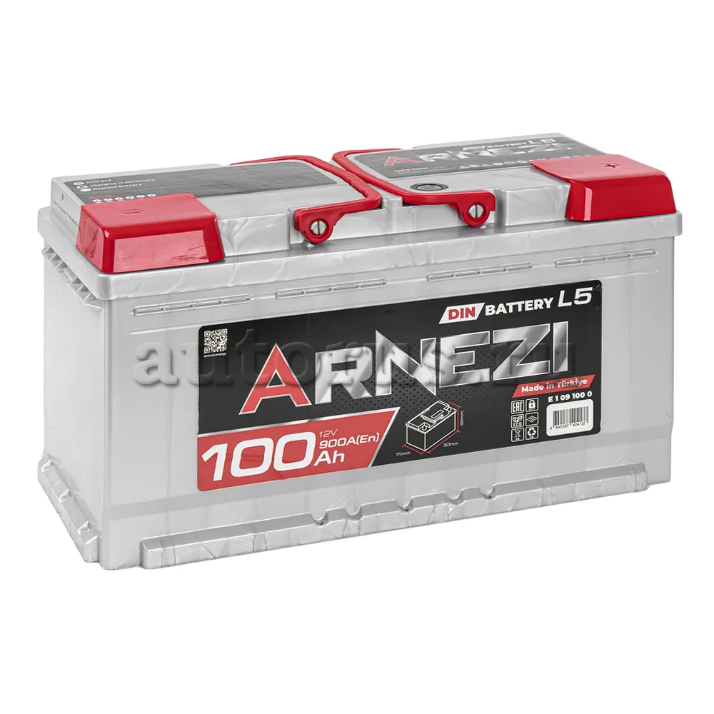 Аккумулятор ARNEZI DIN SMF 100 Ач обратный R+ 353x175x190 L5 EN 900 А