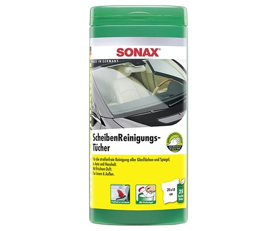 Влажные салфетки для стекол Sonax Scheiben Reinig 25 шт