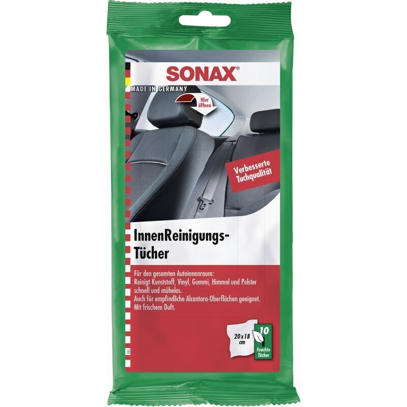 Салфетки из вискозы для очистки салона Sonax 20 x 18 см 10 шт