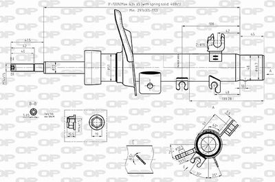 SAB856831 OPEN PARTS Амортизатор