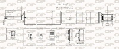 SAB826632 OPEN PARTS Амортизатор