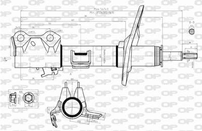SAB831431 OPEN PARTS Амортизатор