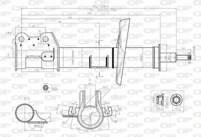 SAB810131 OPEN PARTS Амортизатор