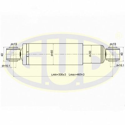 GSA345700 G.U.D. Амортизатор