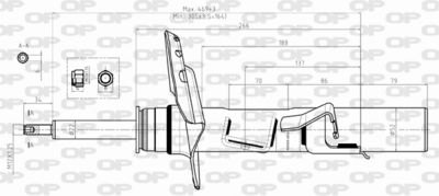 SAB849231 OPEN PARTS Амортизатор