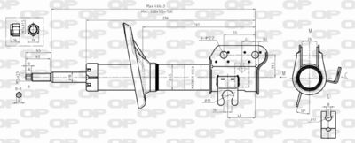 SAB829731 OPEN PARTS Амортизатор