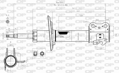SAB828931 OPEN PARTS Амортизатор