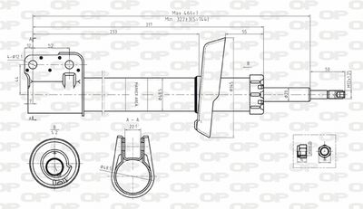 SAB813031 OPEN PARTS Амортизатор