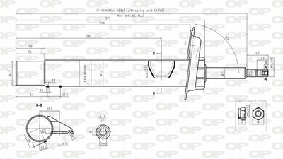 SAB813831 OPEN PARTS Амортизатор