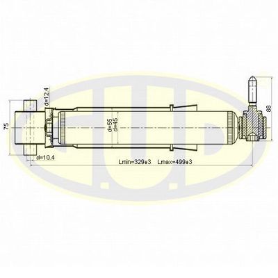 GSA344800 G.U.D. Амортизатор