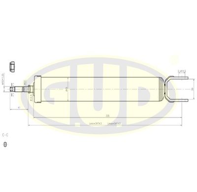 GSA349085 G.U.D. Амортизатор