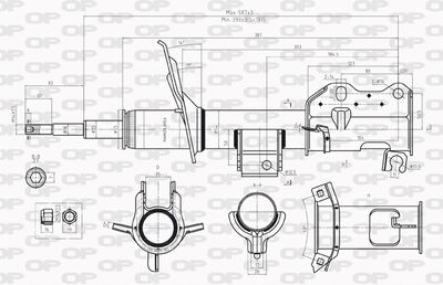 SAB823131 OPEN PARTS Амортизатор