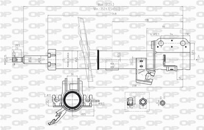 SAB822131 OPEN PARTS Амортизатор