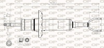 SAB832431 OPEN PARTS Амортизатор