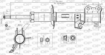 SAB857531 OPEN PARTS Амортизатор